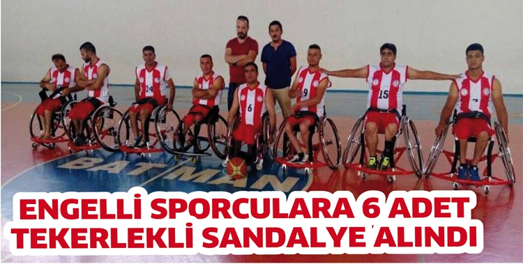 ENGELLİ SPORCULARA 6 ADET TEKERLEKLİ SANDALYE ALINDI