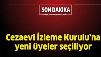 CEZAEVİ İZLEME KURULU&rsquo;NA YENİ &Uuml;YELER SE&Ccedil;İLİYOR