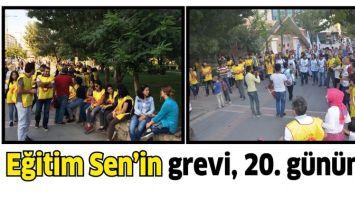 EĞİTİM SEN&rsquo;İN GREVİ, 20. G&Uuml;N&Uuml;NDE