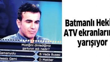 BATMANLI HEKİM, ATV EKRANLARINDA YARIŞIYOR