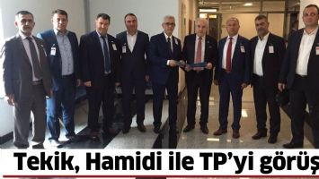 TEKİK, HAMİDİ İLE TP&rsquo;Yİ G&Ouml;R&Uuml;ŞT&Uuml;