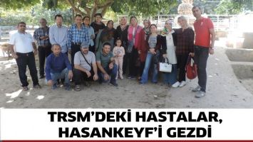 TRSM&rsquo;DEKİ HASTALAR, HASANKEYF&rsquo;İ GEZDİ