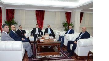 VALİ, ŞİŞMAN VE PEHLİVANOĞLU&rsquo;NU AĞIRLADI