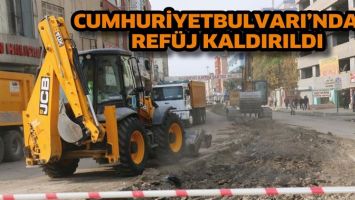 CUMHURİYET BULVARI&rsquo;NDAKİ REF&Uuml;J, KALDIRILDI