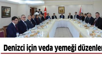 DENİZCİ İ&Ccedil;İN VEDA YEMEĞİ D&Uuml;ZENLENDİ