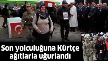 SON YOLCULUĞUNA K&Uuml;RT&Ccedil;E AĞITLARLA UĞURLANDI