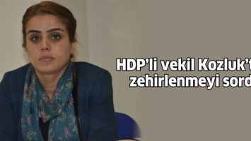 HDP&rsquo;Lİ VEKİL KOZLUK&rsquo;TAKİ ZEHİRLENMEYİ SORDU