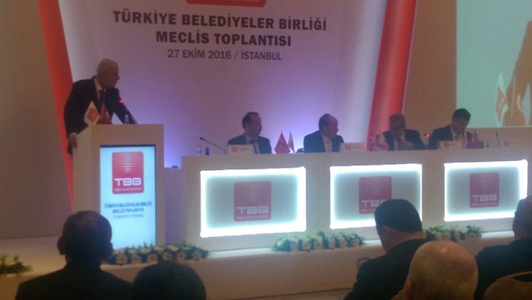 AKSOY, BELEDİYELER BİRLİĞİ TOPLANTISINA KATILDI