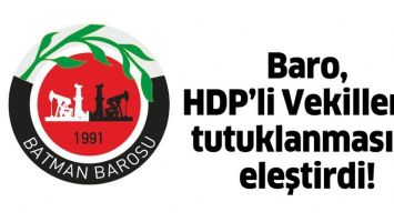 BARO, HDP&rsquo;Lİ VEKİLLERİN TUTUKLANMASINI ELEŞTİRDİ!