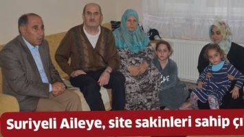 SURİYELİ AİLEYE, SİTE SAKİNLERİ SAHİP &Ccedil;IKTI