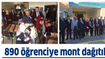 890 &Ouml;ĞRENCİYE MONT DAĞITILDI