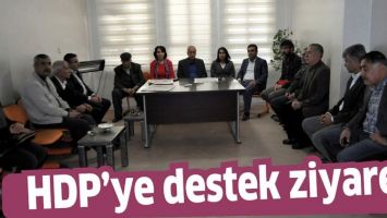HDP&rsquo;YE DESTEK ZİYARETİ