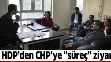 HDP&rsquo;DEN CHP&rsquo;YE &ldquo;S&Uuml;RE&Ccedil;&rdquo; ZİYARETİ