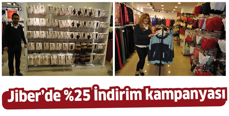 JİBER&rsquo;DE %25 İNDİRİM KAMPANYASI