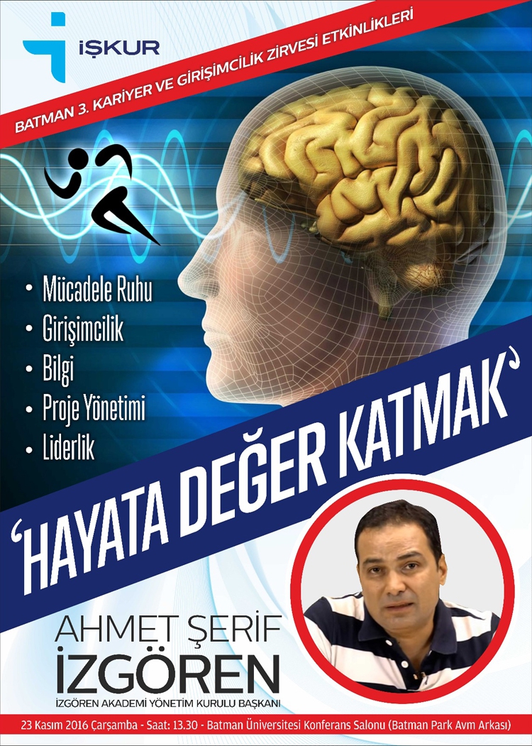 İZG&Ouml;REN, İŞ KUR&rsquo;UN DAVETİYLE BATMAN&rsquo;A GELECEK