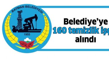 BELEDİYE&rsquo;YE 160 TEMİZLİK İŞ&Ccedil;İSİ ALINDI