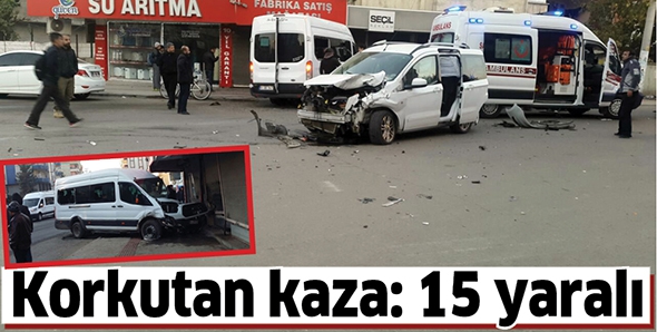 KORKUTAN KAZA: 15 YARALI