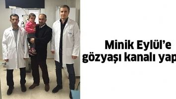 MİNİK EYL&Uuml;L&rsquo;E G&Ouml;ZYAŞI KANALI YAPILDI