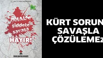 &ldquo;K&Uuml;RT SORUNU SAVAŞLA &Ccedil;&Ouml;Z&Uuml;LEMEZ&rdquo;