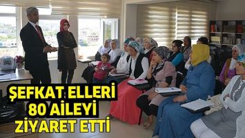 ŞEFKAT ELLERİ, 80 AİLEYİ ZİYARET ETTİ
