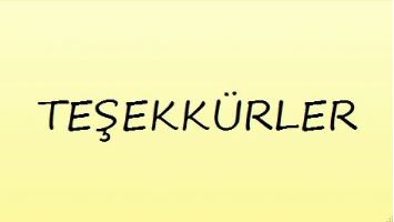 TEŞEKK&Uuml;R