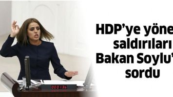 HDP&rsquo;YE Y&Ouml;NELİK SALDIRILARI BAKAN SOYLU&rsquo;YA SORDU