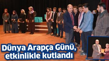 D&Uuml;NYA ARAP&Ccedil;A G&Uuml;N&Uuml;, ETKİNLİKLE KUTLANDI