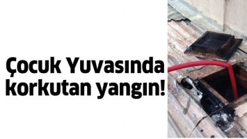 &Ccedil;OCUK YUVASINDA KORKUTAN YANGIN!