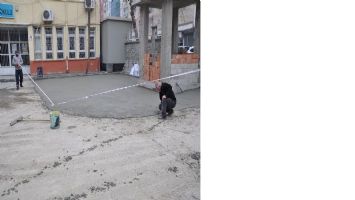 MEYDAN ORTAOKULUNA KALDIRIM YAPILIYOR