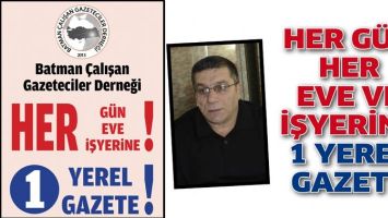 HER G&Uuml;N HER EVE VE İŞYERİNE 1 YEREL GAZETE KAMPANYASI