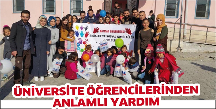 &Uuml;NİVERSİTE &Ouml;ĞRENCİLERİNDEN ANLAMLI YARDIM