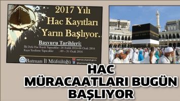 HAC M&Uuml;RACAATLARI BUG&Uuml;N BAŞLIYOR