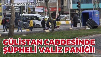 G&Uuml;LİSTAN CADDESİNDE Ş&Uuml;PHELİ VALİZ PANİĞİ!