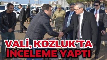 VALİ, KOZLUK&rsquo;TA İNCELEME YAPTI