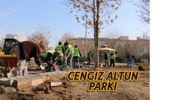 CENGİZ ALTUN PARKI PARKELENİYOR