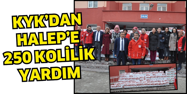 KYK&rsquo;DAN HALEP&rsquo;E 250 KOLİLİK YARDIM