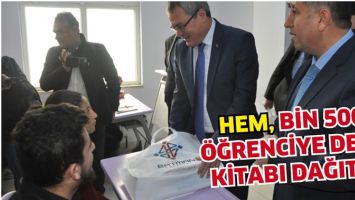 HEM, BİN 500 &Ouml;ĞRENCİYE DERS KİTABI DAĞITTI