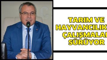 TARIM VE HAYVANCILIKTA &Ccedil;ALIŞMALAR S&Uuml;R&Uuml;YOR