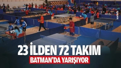 23 ilden 72 takım, Batman&rsquo;da yarışıyor