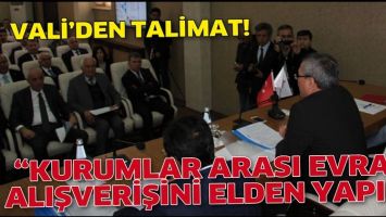 &ldquo;KURUMLAR ARASI EVRAK ALIŞVERİŞİNİ ELDEN YAPIN&rdquo;