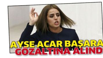 Ayşe Acar Başaran g&ouml;zaltına alındı
