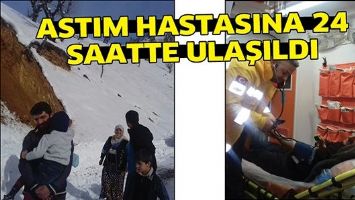 ASTIM HASTASINA 24 SAATTE ULAŞILDI