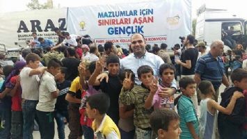 AK GEN&Ccedil;LİKTEN HALEP'E 20 TON UN