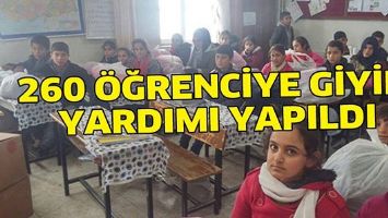 260 &Ouml;ĞRENCİYE GİYİM YARDIMI YAPILDI