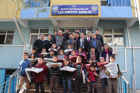 MİNİKLER, SASON EMNİYET AMİRLİĞİNİ GEZDİ