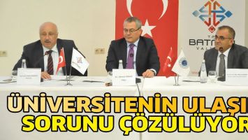 &Uuml;NİVERSİTENİN ULAŞIM SORUNU &Ccedil;&Ouml;Z&Uuml;L&Uuml;YOR
