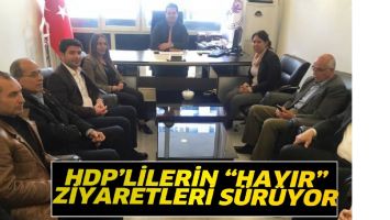 HDP&rsquo;LİLERİN &ldquo;HAYIR&rdquo; ZİYARETLERİ S&Uuml;R&Uuml;YOR