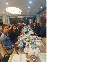 G&Ouml;KBİLİM MERAKLILARI, YEMEKTE BULUŞTU