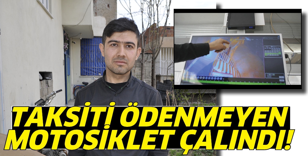 TAKSİTİ &Ouml;DENMEYEN MOTOSİKLET &Ccedil;ALINDI!