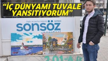 &ldquo;İ&Ccedil; D&Uuml;NYAMI TUVALE YANSITIYORUM&rdquo;